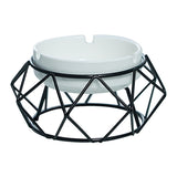 Cendrier de table design losange noir