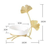 Cendrier original blanc fleur montante