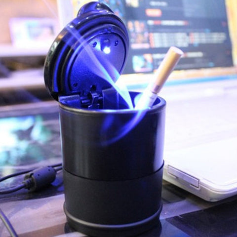 Cendrier luminescent anti-fumée et anti-odeur, bleu